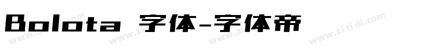Bolota 字体字体转换
